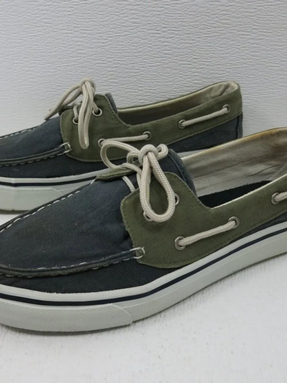 Dexter Two Tone Canvas Casual Boat Deck Shoes Men's Comfort Footwear Shoe Sz 8 M